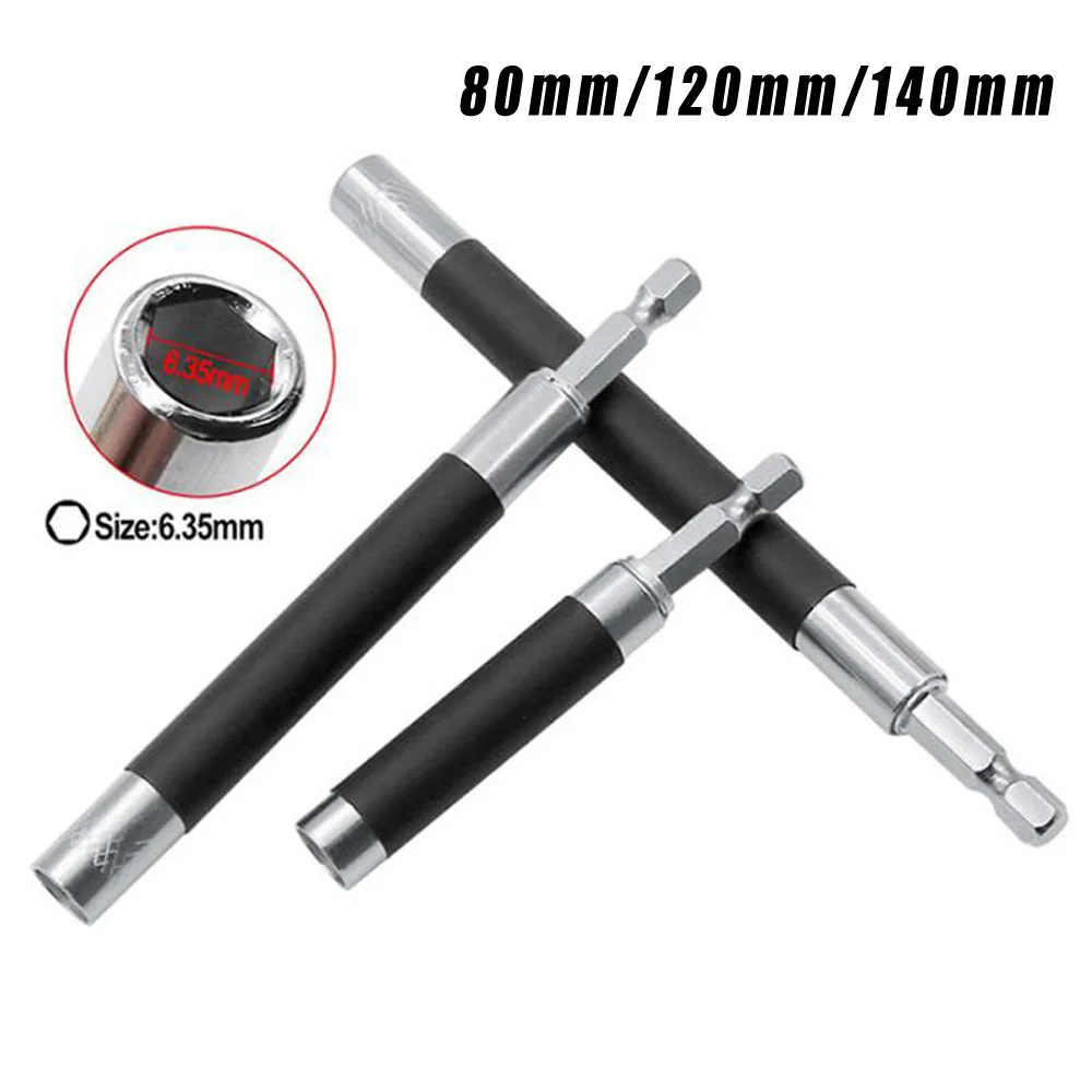 80mm/120mm/140mm Hex Joint Sleeve Extension Guide Rod Screw Bit Holder Herramientas Ferramentas Flipper Zero Parafusadeira images - 6