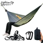 Сверхлегкий холщовый гамак-палатка размером 260x140 см для кемпинга на открытом воздухе и садов