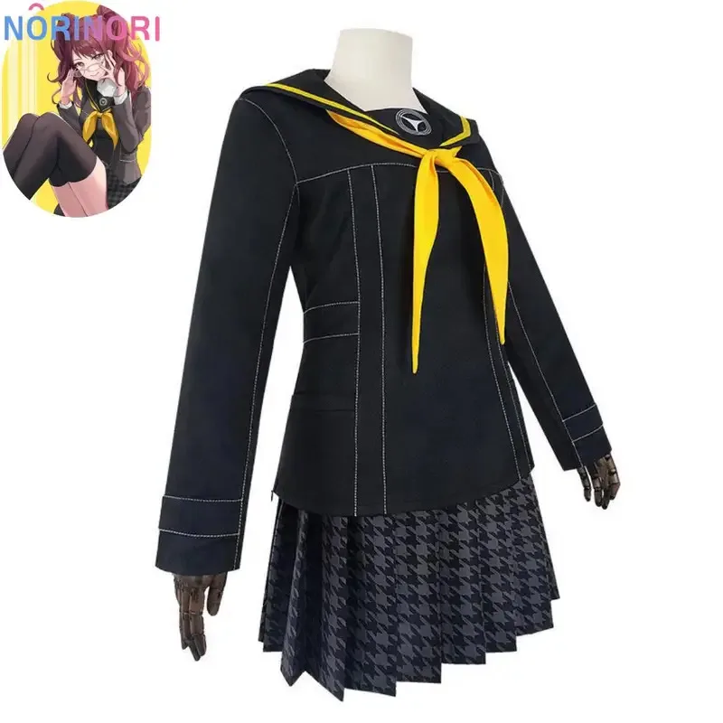 Фото CyAnime Game Persona 4 P4 Kujikawa Rise Косплей Костюм Парик Японский JK Школьная Форма Юбка Женский Сексуальный Костюм Для Хэллоуина №3