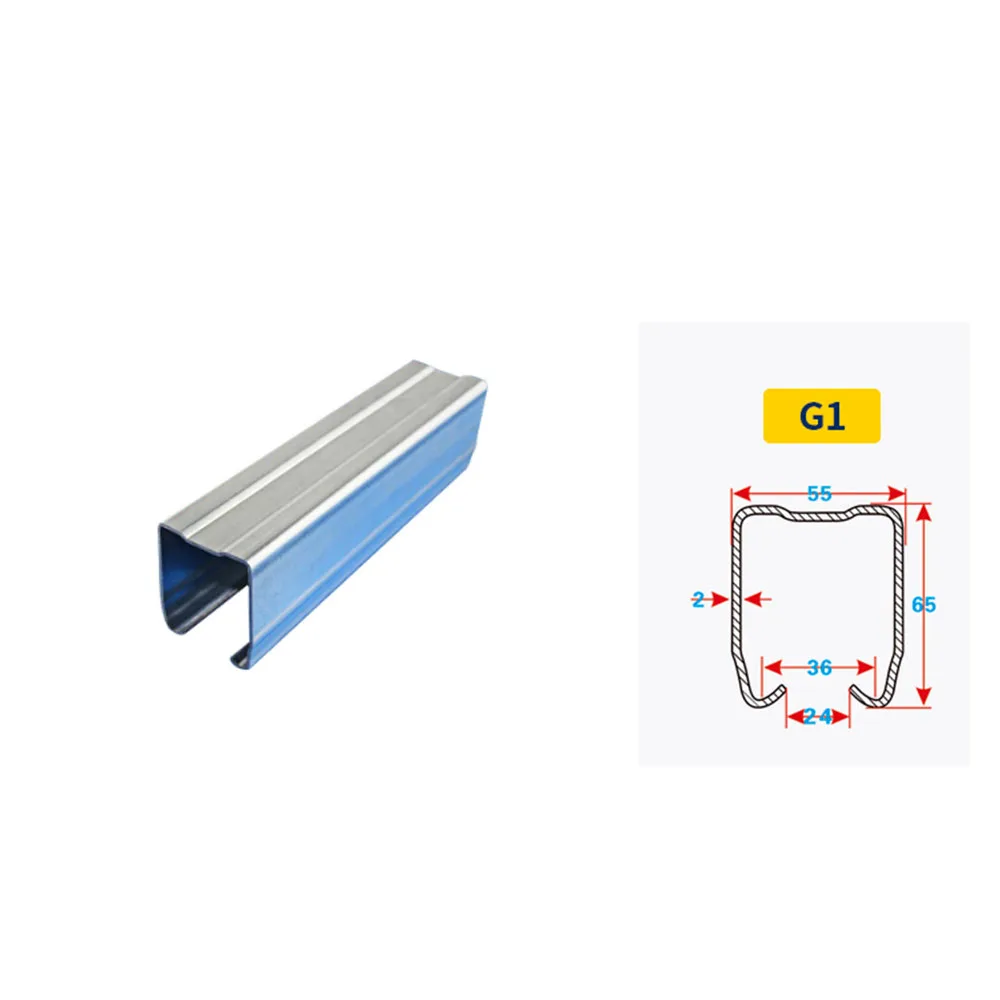 

1M A3 Steel Garage Door Track Slide Rail Sliding Door Hanging Rail Anti-Rust 450kg Load Bearing