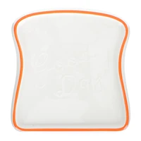 breakfast food tray daily meal tray ceramic toast shape meal plate dinner accessory