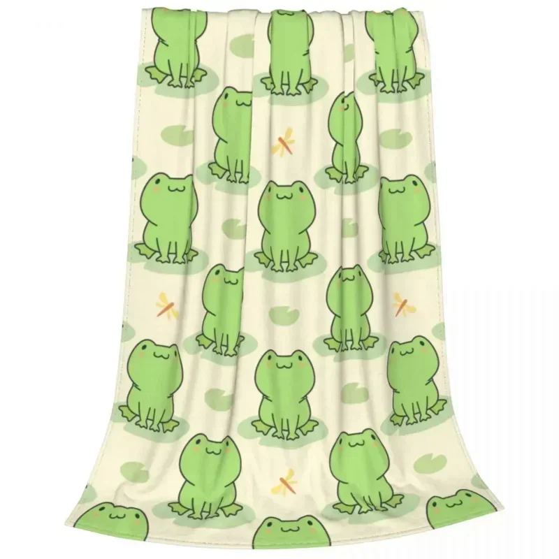 Одеяло с лягушкой фланелевое ультрамягкое одеяло лягушками и животными для