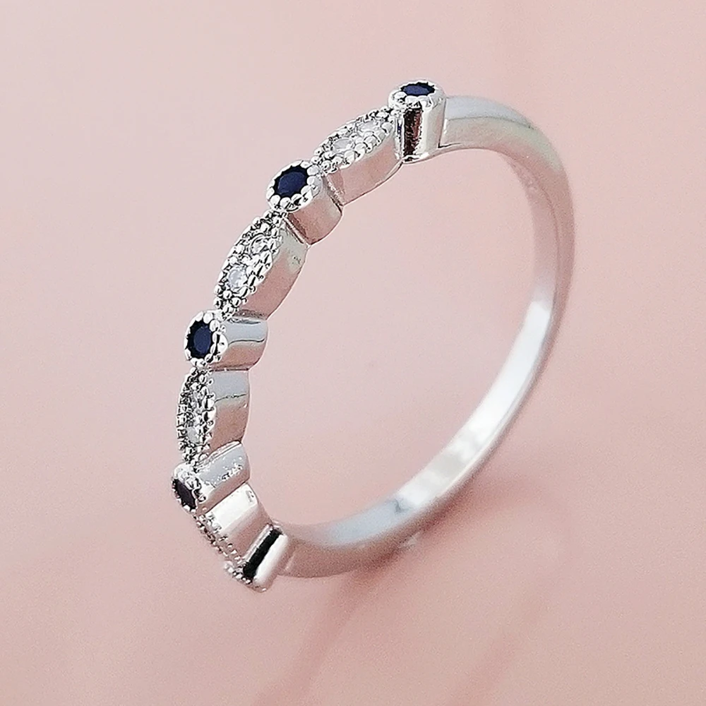 Новинка 2022 модное штабелируемое серебряное кольцо вечности в эстетическом стиле