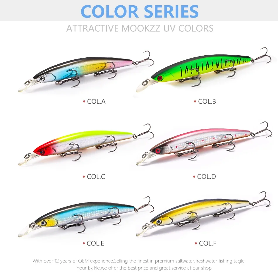 Плавающая жесткая рыболовная приманка 130 мм 22 г