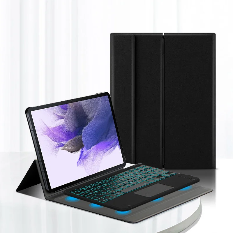 

Smart Keyboard Case For Samsung Galaxy Tab S7 FE SM-T730 T736 T735 12.4" Tablet Bluetooth keyboard Protect Cover Shell