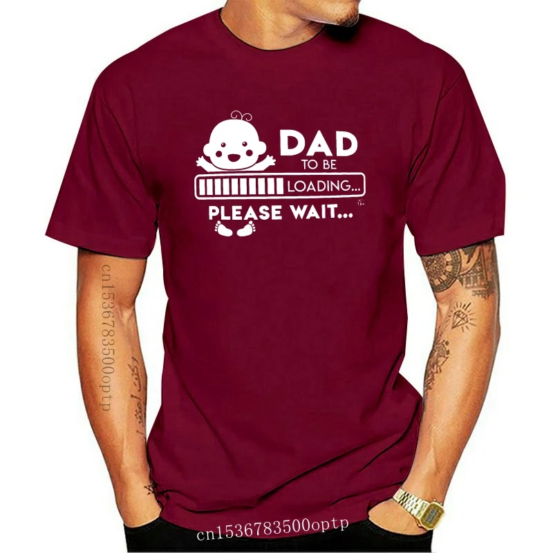 

Camiseta para hombre Dad To Loading, пожалуйста, подождите, новинка, 1