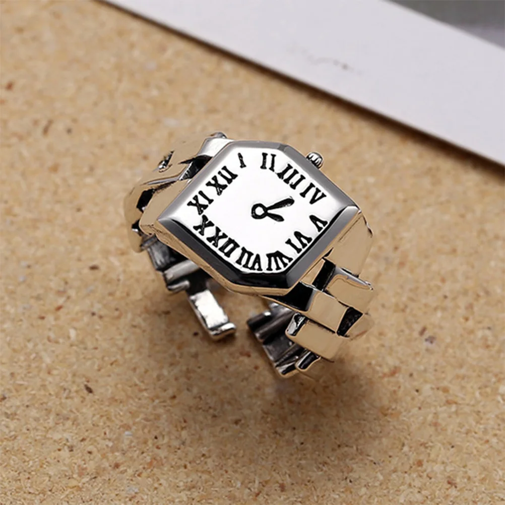 2 Pcs Watch Rings Women Fashion Watches Retro Finger Lady Woman Elastic Simple