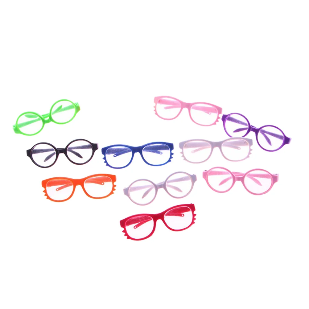 

10 Pcs Glasses Toys Plastic Dressing Accessories Sunglasses Kids Bulk Mini Animal Pet