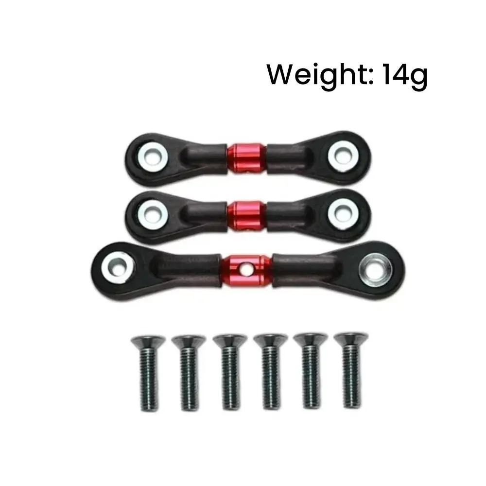 3 шт. новая рулевая тяга 1/10 красный синий алюминиевый сервопривод регулируемые
