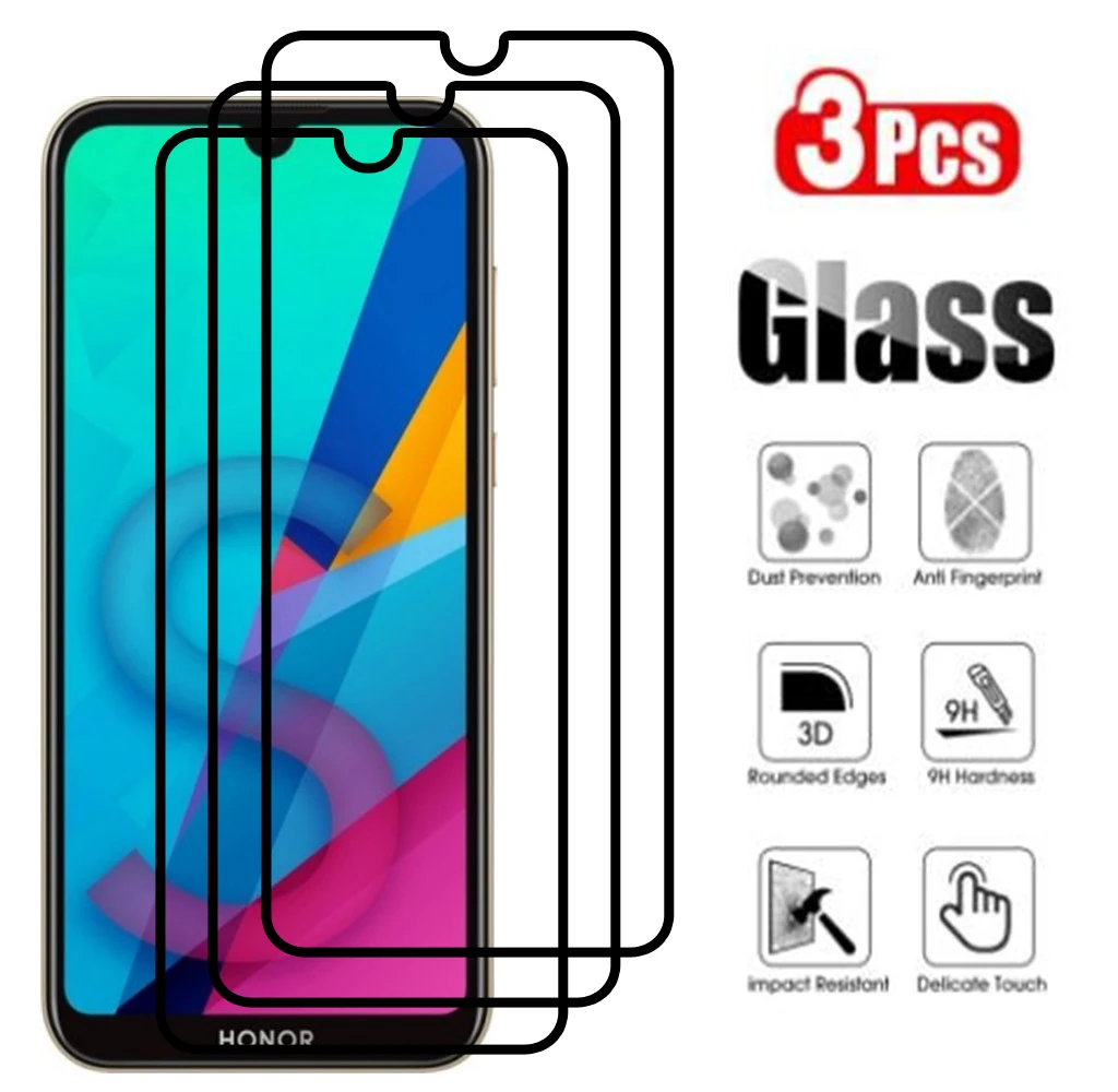 

honor8s full screen protector protective glass for Huawei Honor 8S Prime 8 S safsty glas tempered film on honor8 s 8sprime