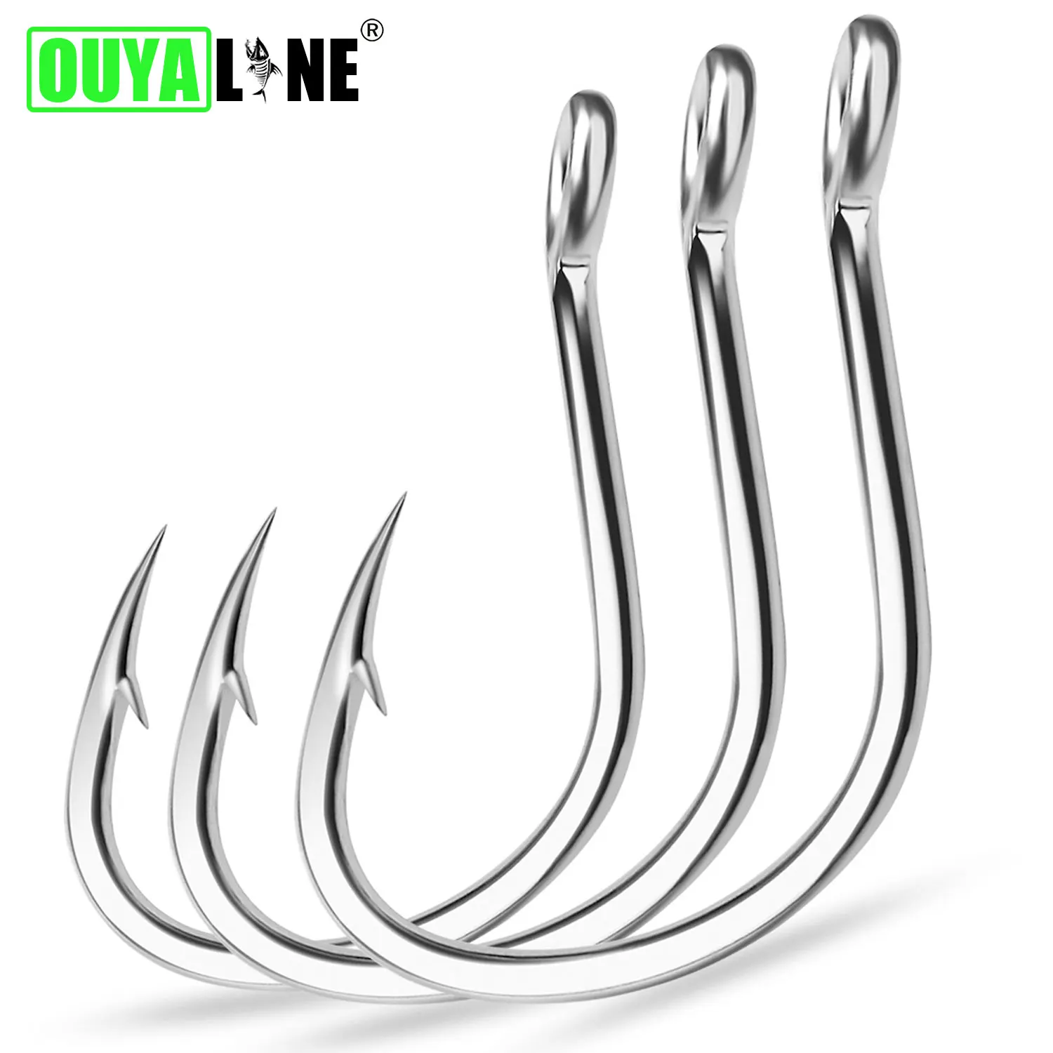 

Super Strong Single Jig Hook Fishing Tackle 5pcs/lot High Strength Accessories High-Carbon Steel Saltwater jigging Fishing Hooks