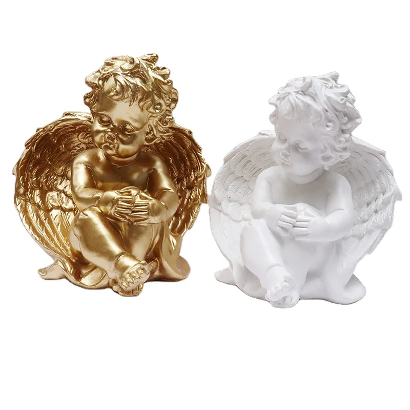 

European Angel Resin Crafts Small Ornaments Creative Home Decorations Soft Decorations Car Ornaments