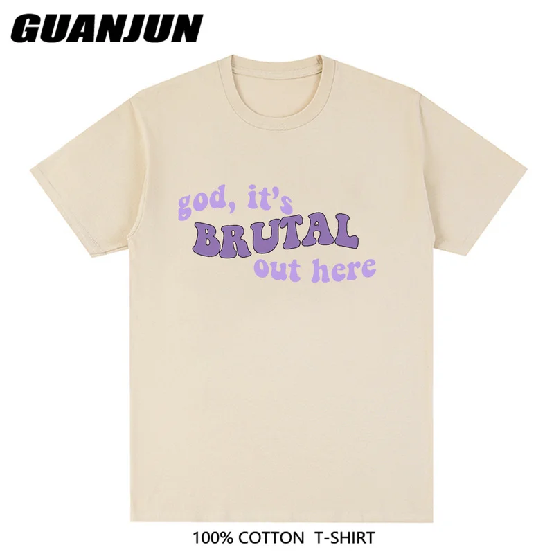 Brutal Lyrics Olivia Rodrigo T Shirt Women Casual Hiph Hop Tshirt Woman Cotton Short Sleeve Summer Tee Shirts Streetwear Tops
