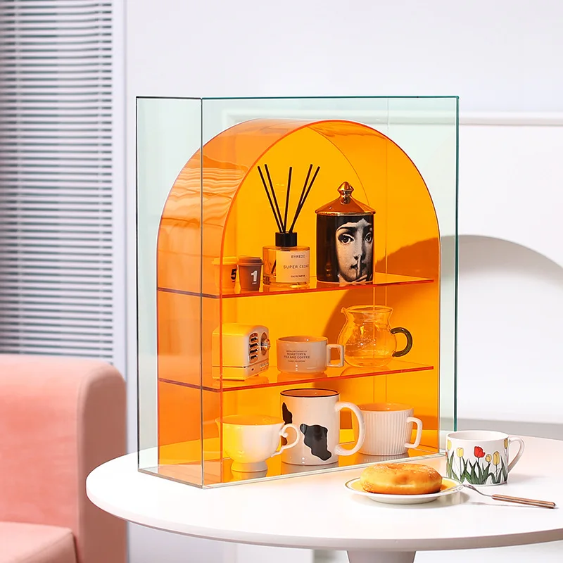 

Meowmeow Living Cup Storage Rack Acrylic Shelf Desktop Multi-Layer Put Water Cups Home Living Room Shelves