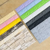 3d wall stickers imitation brick waterproof self adhesive wallpaper for living room kitchen tv backdrop decor bedroom decoration