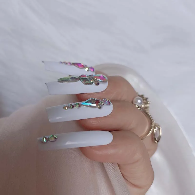 24 шт. Роскошные ювелирные изделия с широким кристаллом полные бриллиантами