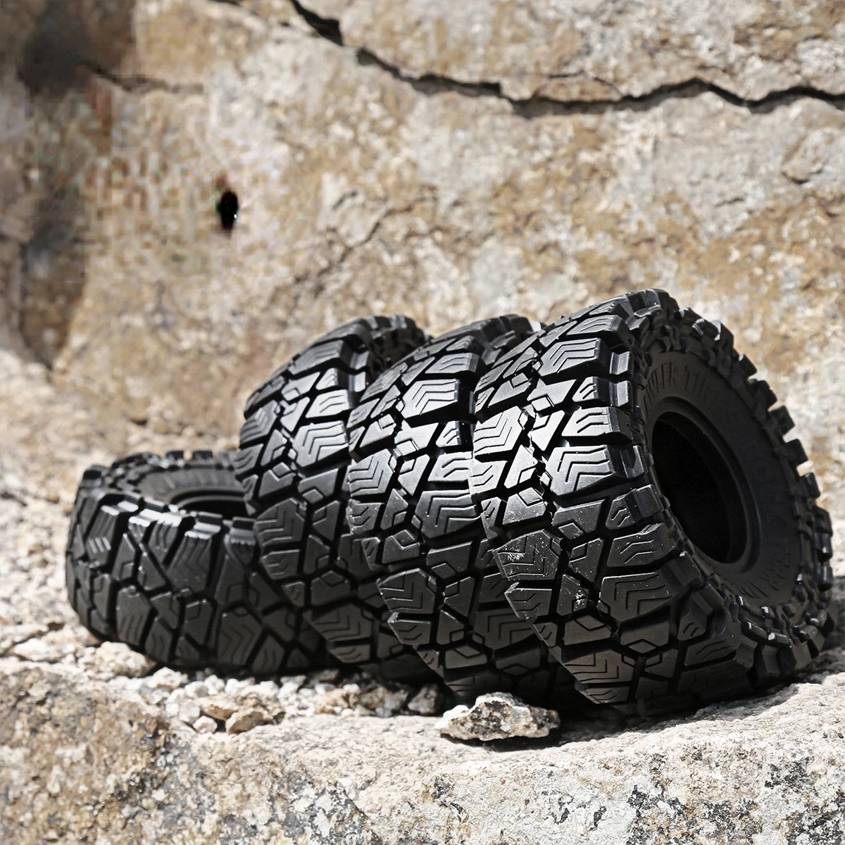 Резиновые шины Rock 4 шт. 115 мм 1 9 дюйма колесные для радиоуправляемого гусеничного