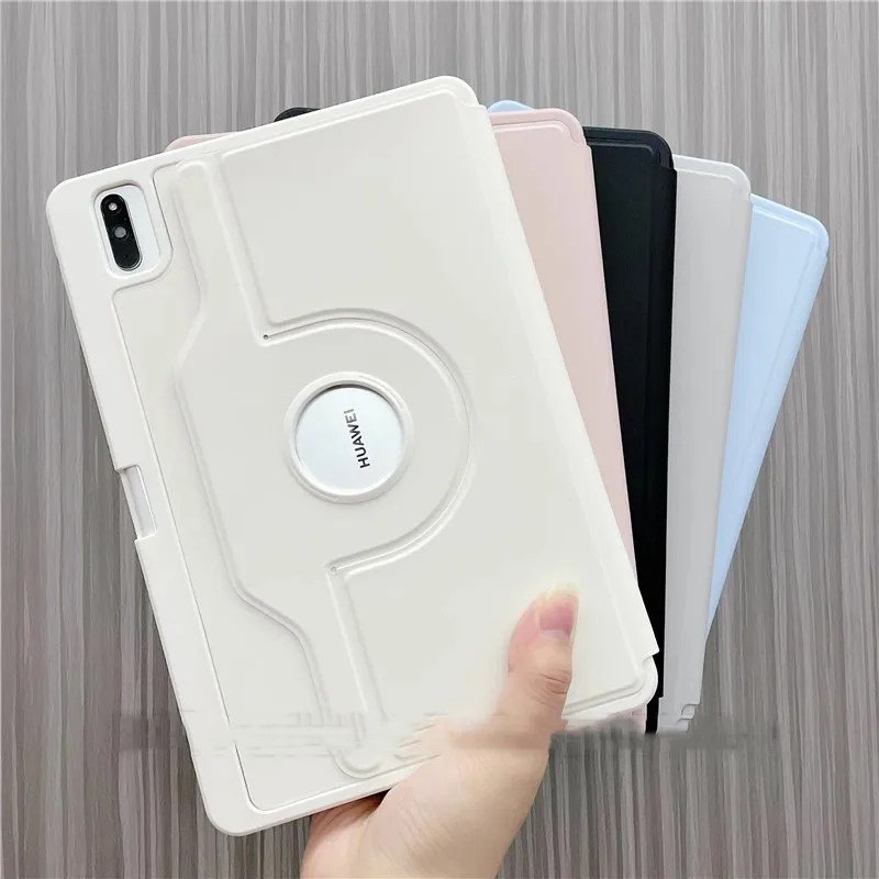 Кожаный чехол для Huawei MatePad Pro 12.2 2024 12 X Air SE 11 5 S 10 4 PaperMatte Rotation Acrylic Stand Cover