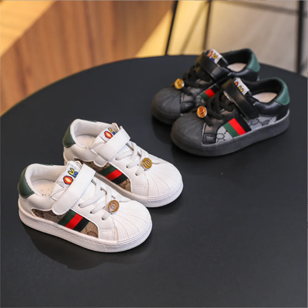 

2022 New Disney Boys Girls Fashion Printing Trend Low Top Velcro Shell Head Sneakers Casual Shoes