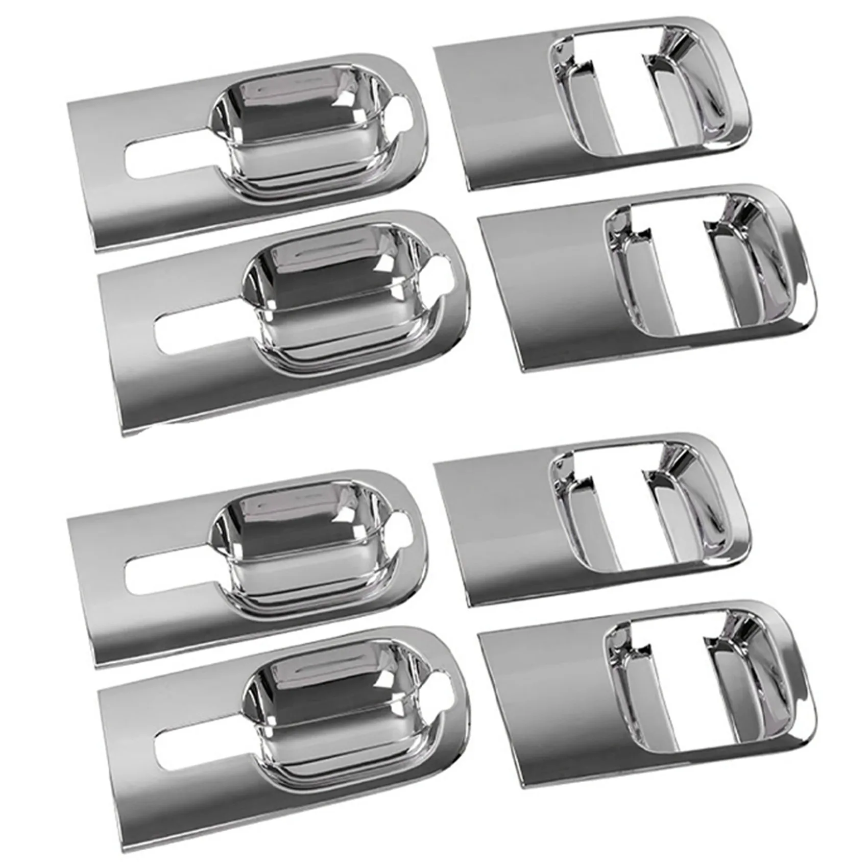 

12Pcs Car ABS Chrome Door Handle Bowls Cover for Hyundai Grand Starex H1 I800 2018-2020 Car Accessories