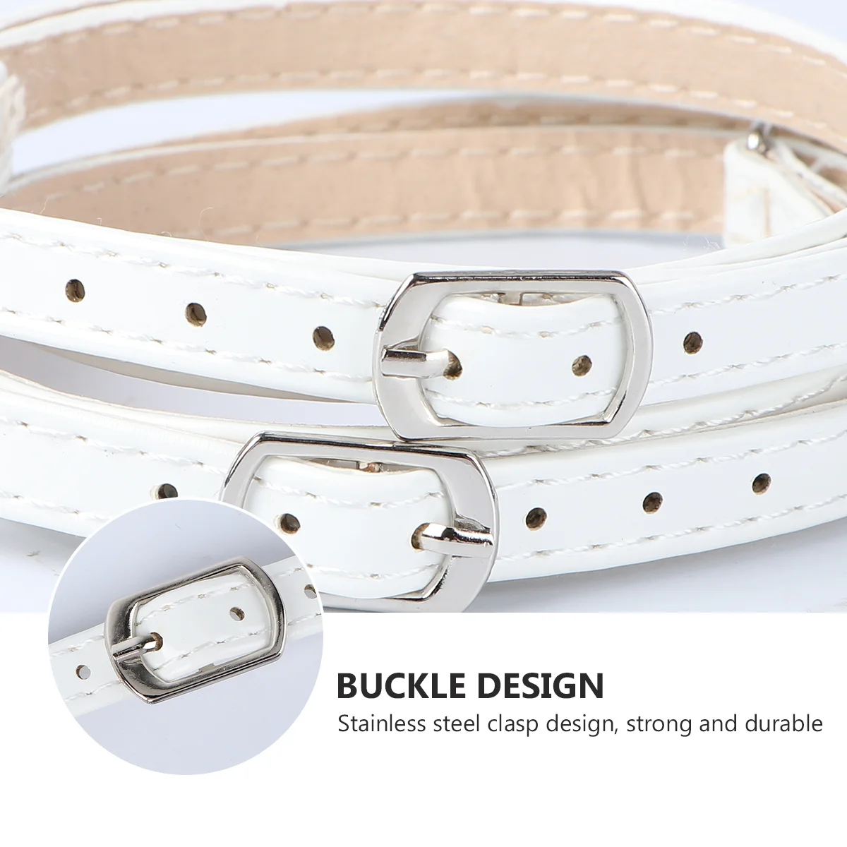 1Pair Cross Faux Shoe Straps Anti-Loose High Heel Ankle Straps