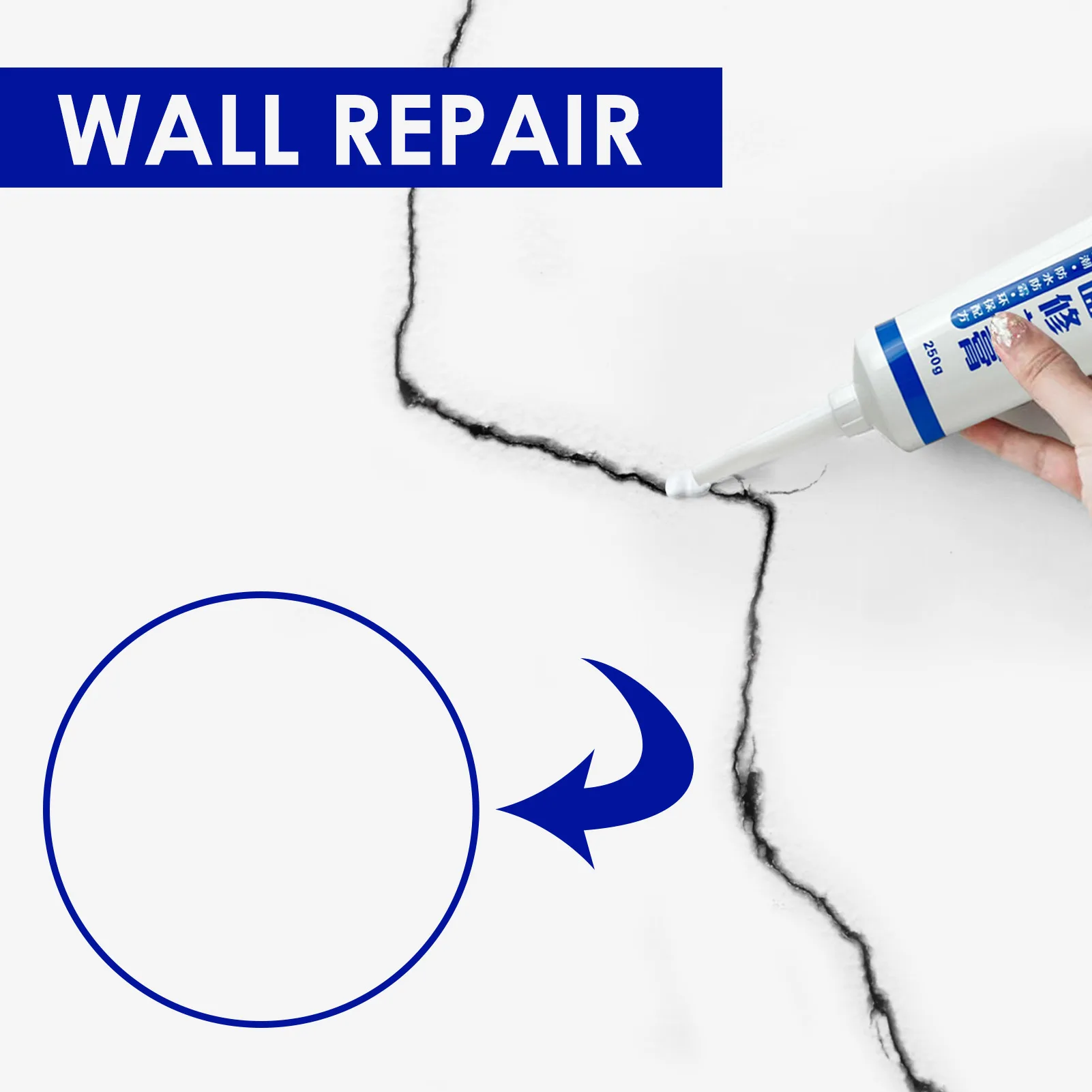 

Drywall Repair Cream Easy To Use Wall Crack Repair Paste With Fast And Easy Repairing Wall Hole Repair Putty For Wall Crack Hole