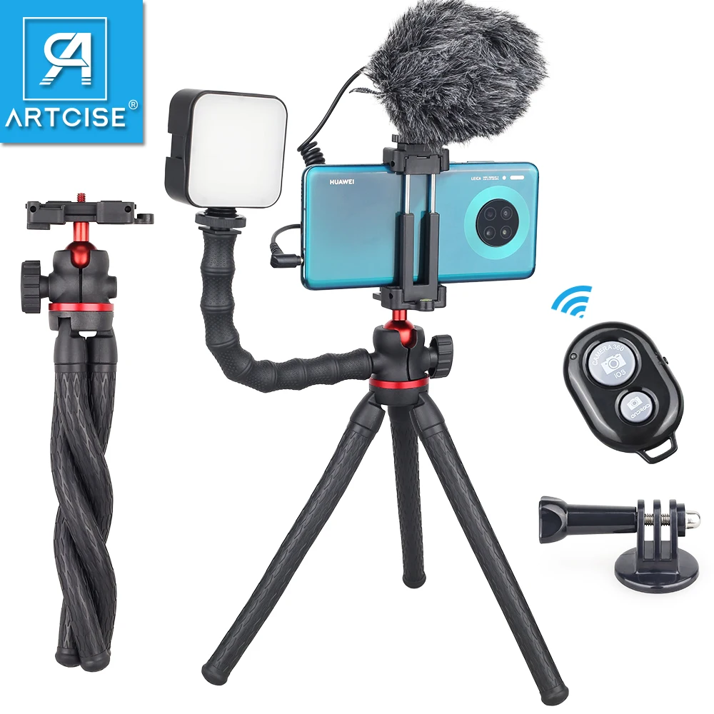 

Flexible Octopus Tripod Minitripod for iPhone Samsung Xiaomi Huawei Mobil Smartphone DSLR Camera Gopro Tripod Phone Stabilizer