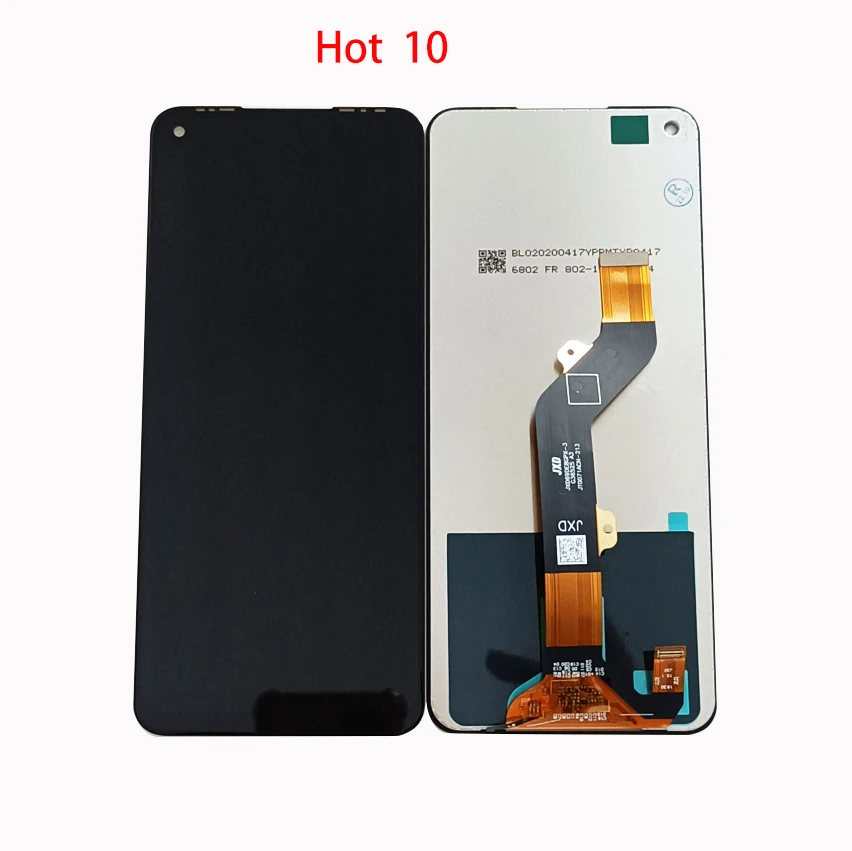 

1Pcs Black For Infinix Tecno Camon 16 CE7 /Spark 6 KE7 /Pova LD7/ Hot 10 X682/ Note 8i X683 LCD With Touch Screen Digitizer