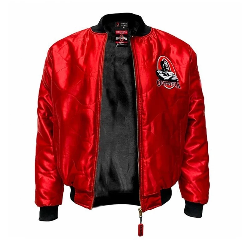 New OLYMPIA Jacket Winter Large Size Cotton Jacket Sports Fitness Thicken Stand Collar Embroidered Cotton Jacket