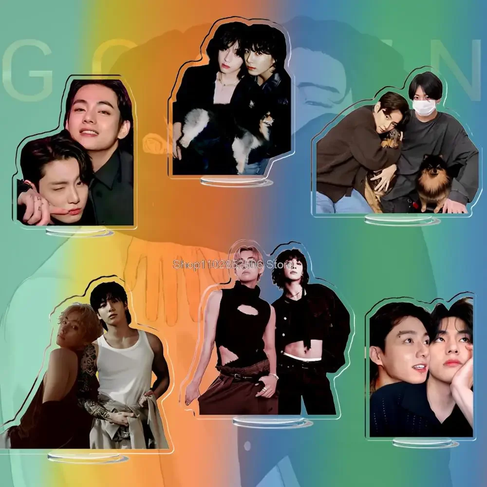 8 см акрил Kpop Vkooks Love Standee GOLDEN LAYOVER подставка для альбома VKOOKS Lightstick на заказ