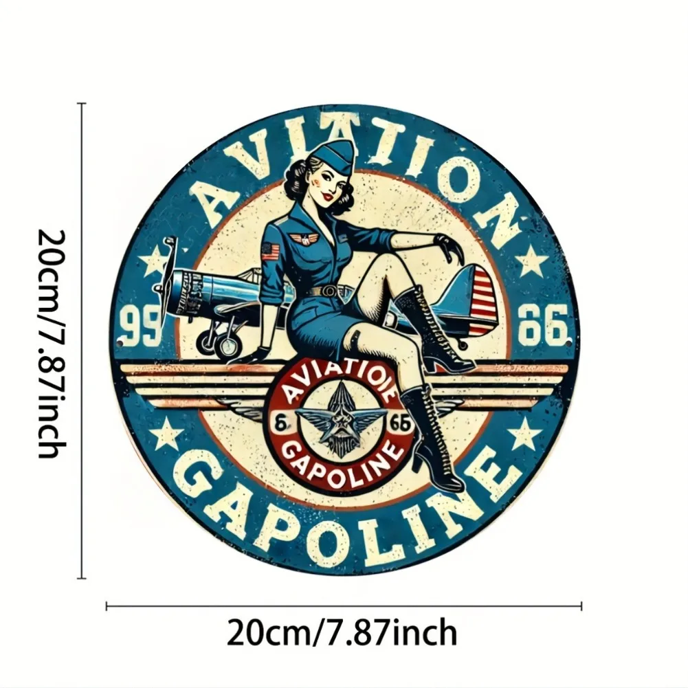 

Металлическая винтажная табличка HELLOYOUNG самолет