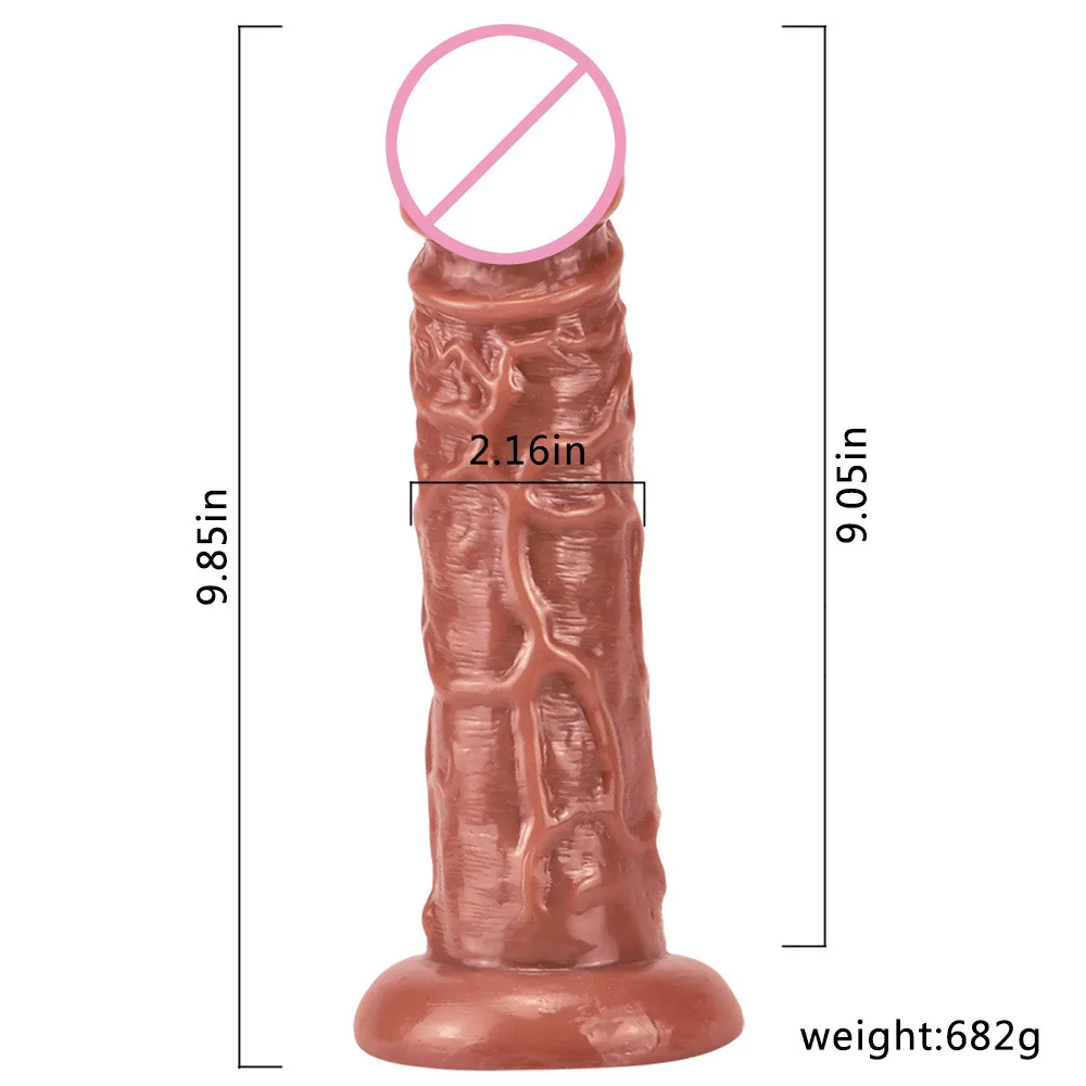 Реалистичный фаллоимитатор с имитацией фаллоса Consolador Mujer сексуальная присоска