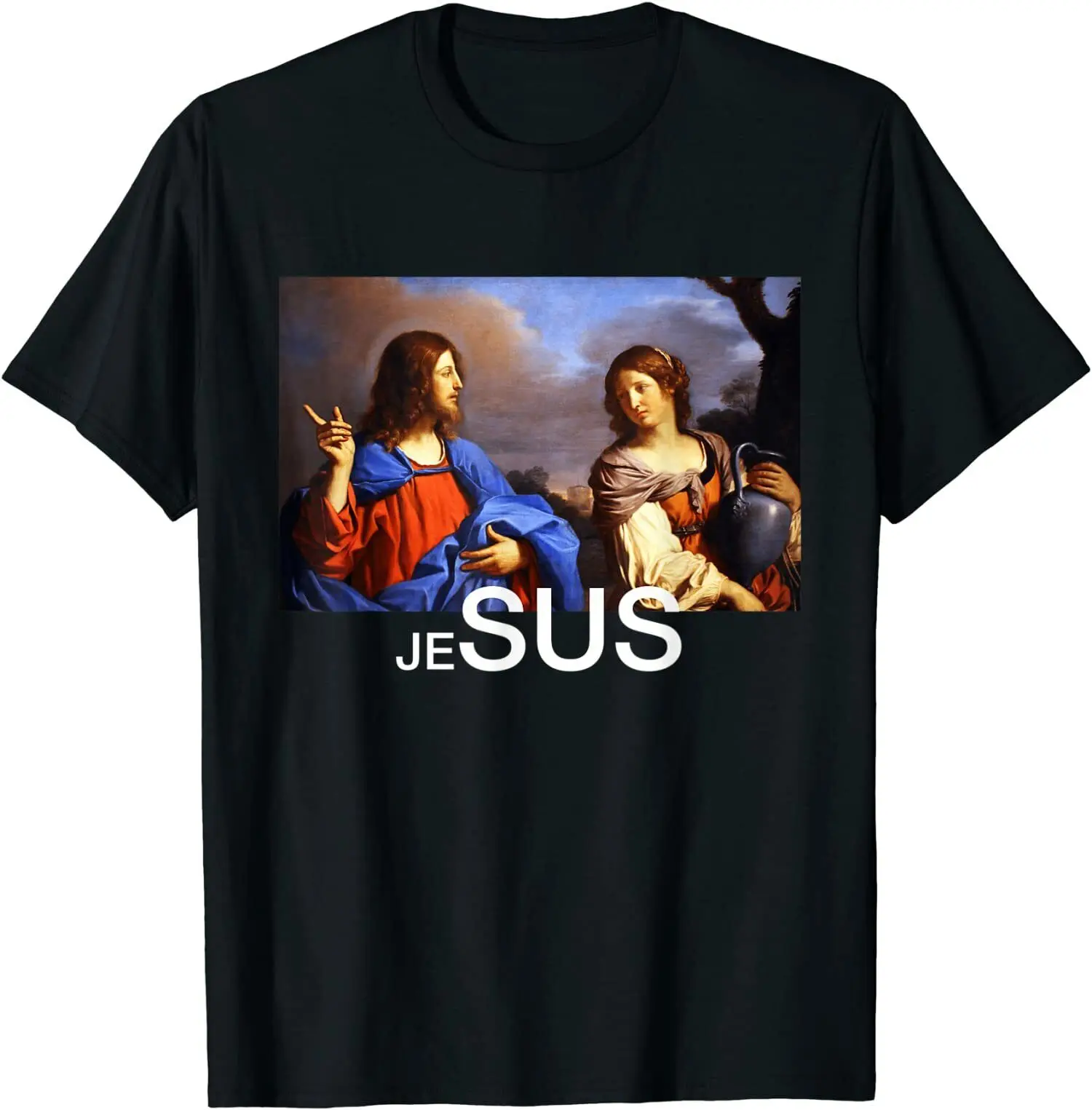 

Meme Jesus Funny Cool Premium Great Summer Aesthetic Vintage Summer Men T-shirt Harajuku Streetwear Japanese Funny T Shirt