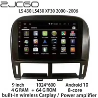 zjcgo car multimedia player stereo gps radio navigation android screen for lexus ls 430 ls430 2000 2001 2002 2003 2004 2005 2006