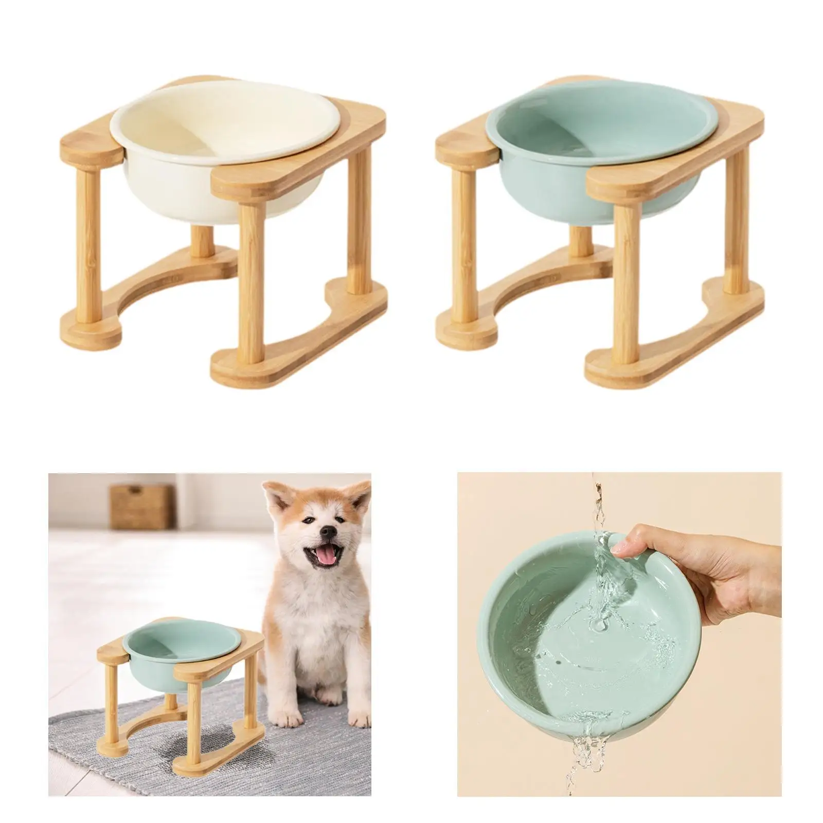 Миска для собак и кошек подставка кормления нескользящий легкий портативный