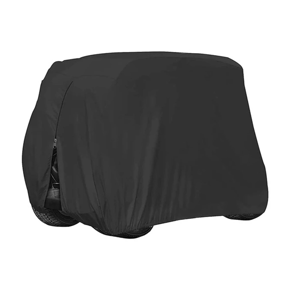 

210D Waterproof Sunproof Dustproof Rain Cover 2/4 Passenger Golf Cart Cover forClub Car Golf Carts M