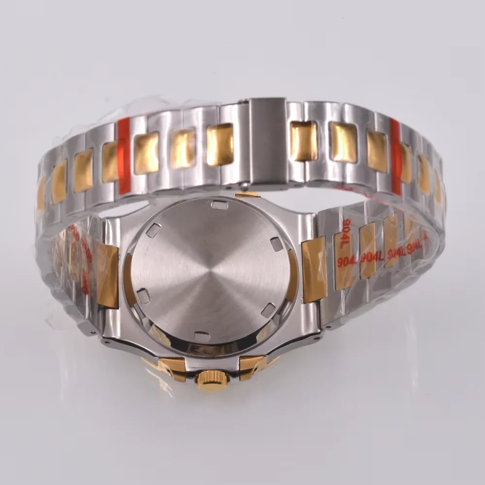 Золотой корпус часов 40 мм с сапфировым стеклом подходит для NH35 NH36 PT5000 ETA2824 2836 Miyota