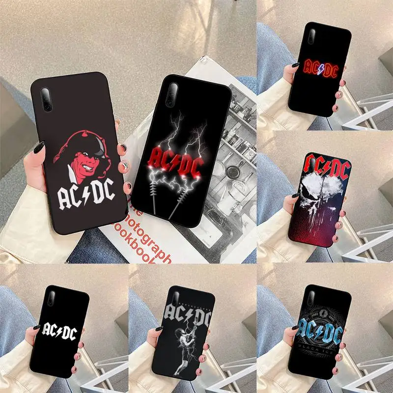 

Music-Band-ACDC Phone Case For Huawei Honor v30 9 5a 7 v20 v10 8 7a lite view pro x soft Cover Fundas
