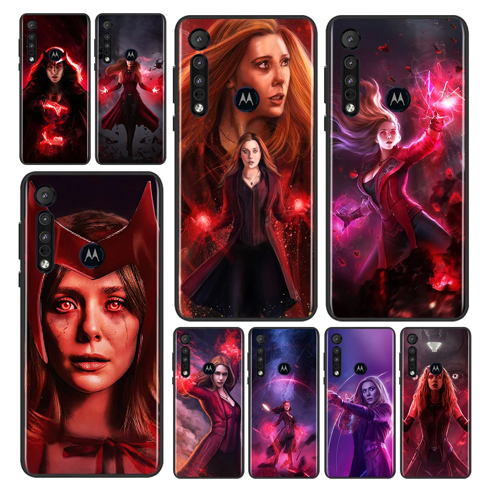 Чехол Scarlet Witch Marvel для Motorola G9 G8 E20 E7 E6 One Marco Hyper Fusion Power Lite Edge Plus черный чехол телефона