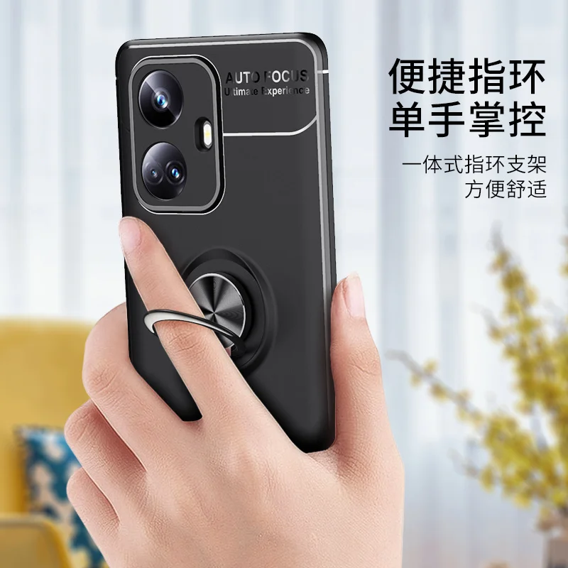 For Realme 10 Pro Plus Case for Realme 10 Pro Plus Cover Funda Shell Megnet Stand Soft Phone Bumper For Realme 10 Pro Plus