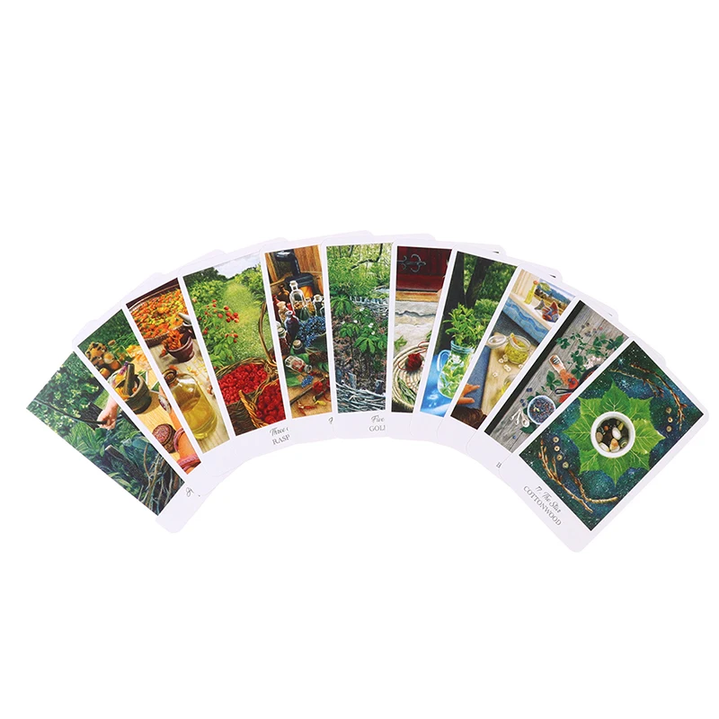 

The Herbrafters Tarot English Board Game Divination Prophecy Multiplayer Game Oracle Cards Tapis Poker