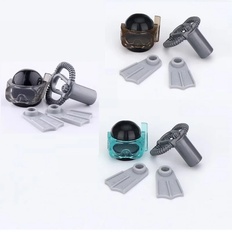 

Оборудование для дайвинга 2 мировая война советский солдат город фигуры спецназ полиция строительные блоки Playmobil части военного оружия кирпичные мини-игрушки