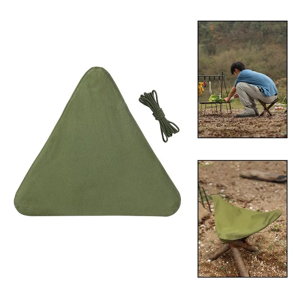 

Tripod Stool Cloth Outdoor Triangle Seat Fabric Fishing Hiking