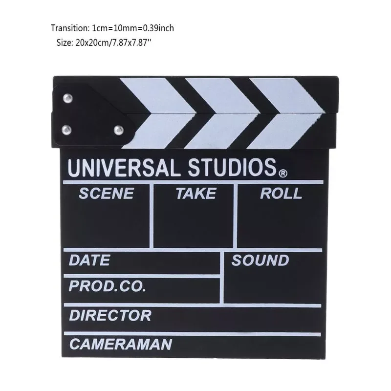 

Professional Film Director's Clapper Board Movie Scene Clapboard Photography Props Film Shooting Accessory