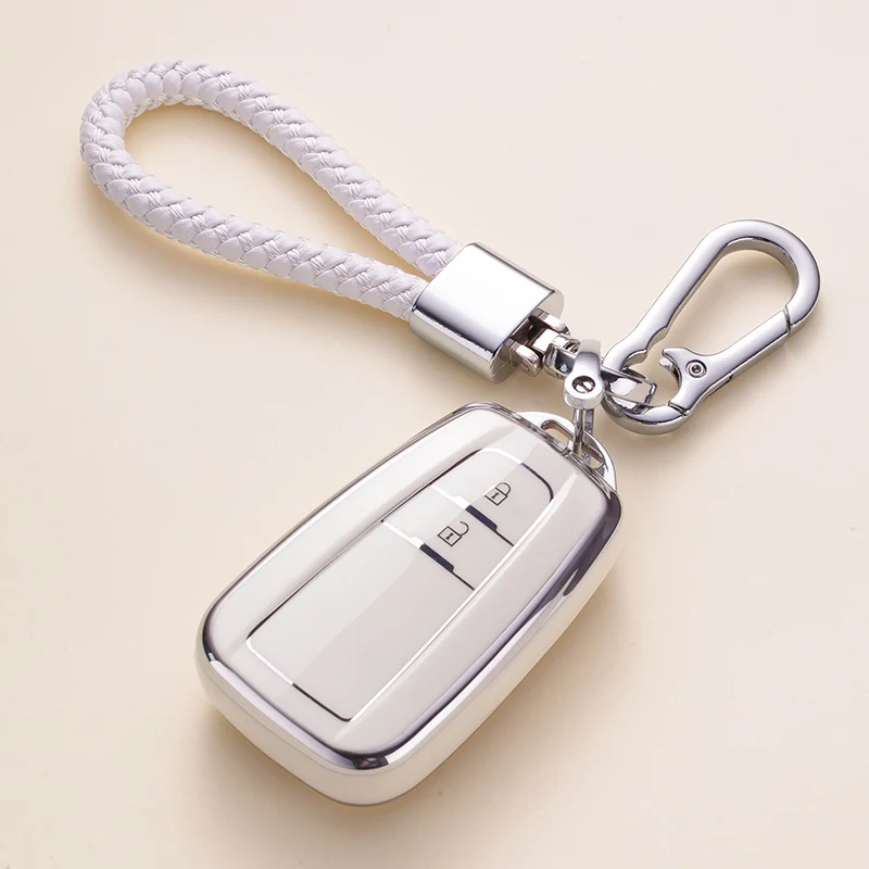 

Модный чехол для автомобильного ключа из ТПУ с полным покрытием для Toyota Prius Camry Corolla CHR чехол RAV4 Land Cruiser Prado, аксессуары для ключей