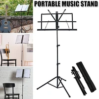 music stand lightweight easy to set collapsible adjustable orchestra portable sheet music stand with carry bag school edf
