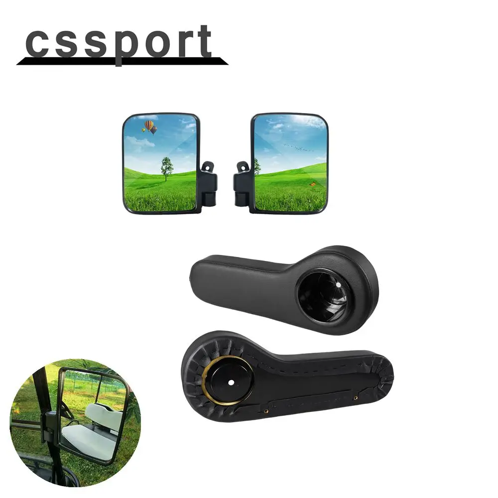 

Универсальное автомобильное боковое зеркало заднего вида для гольфа, 2 шт., подставка для подлокотника для заднего сиденья для EZGO Club или Golf