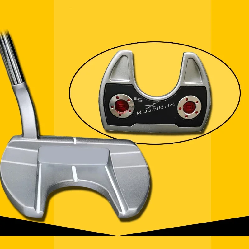 

2023 New Men Select Squareback/phantom X Straight Semicircle Cowhorn Putter Golf Putter 32 33 34 35 Inches with Cover with Logo