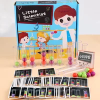 2021 hot sale colorful beads test tube toys kids scientific experiment educational toys set fun handmade learning science toys