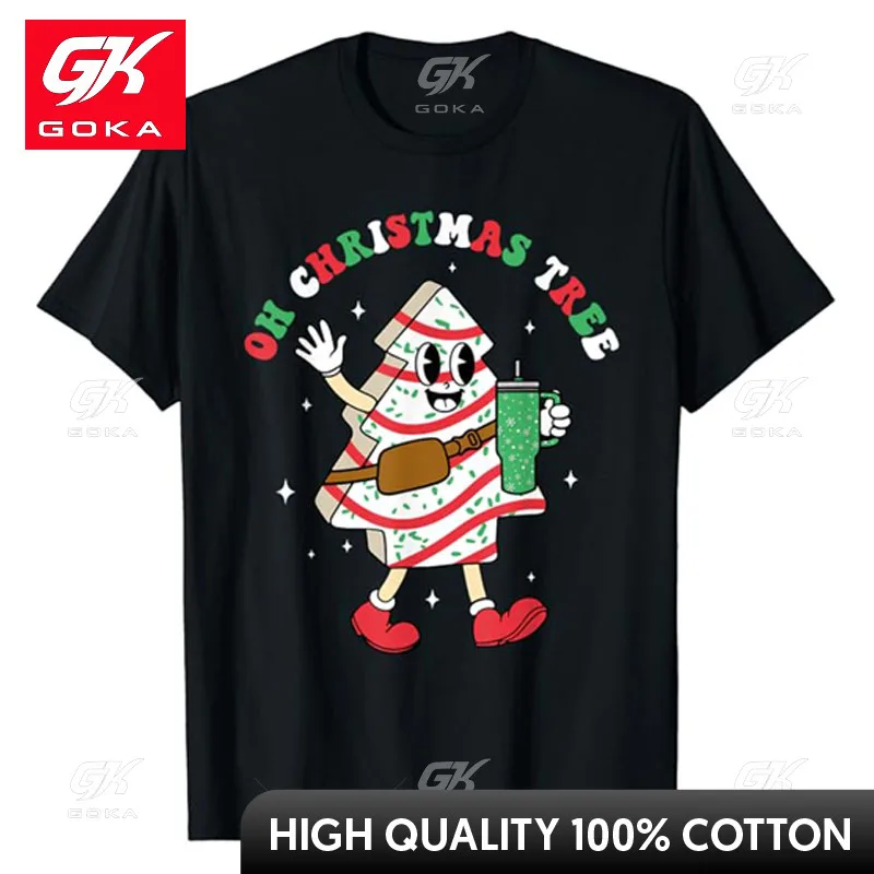 Groovy Oh Christmas Tree Cakes Debbie Becky Jen Cake Lovers футболка милый семейный одинаковый